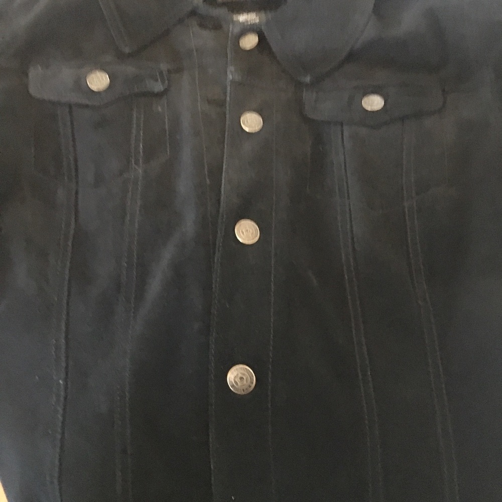 Ladies 100% suede machine wash jacket